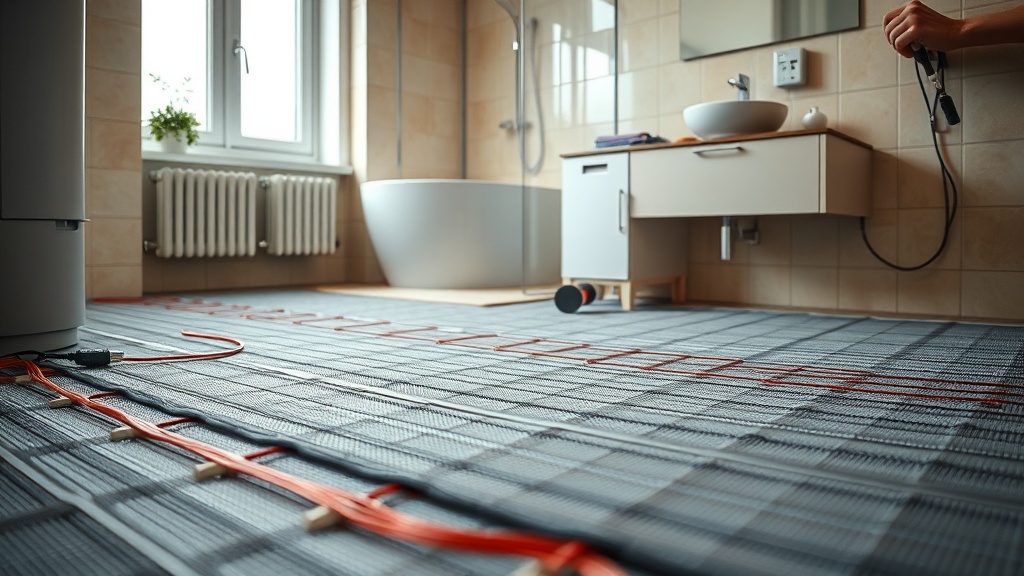 Elektryczne ogrzewanie podłogowe w łazience: montaż, sterowanie i koszty